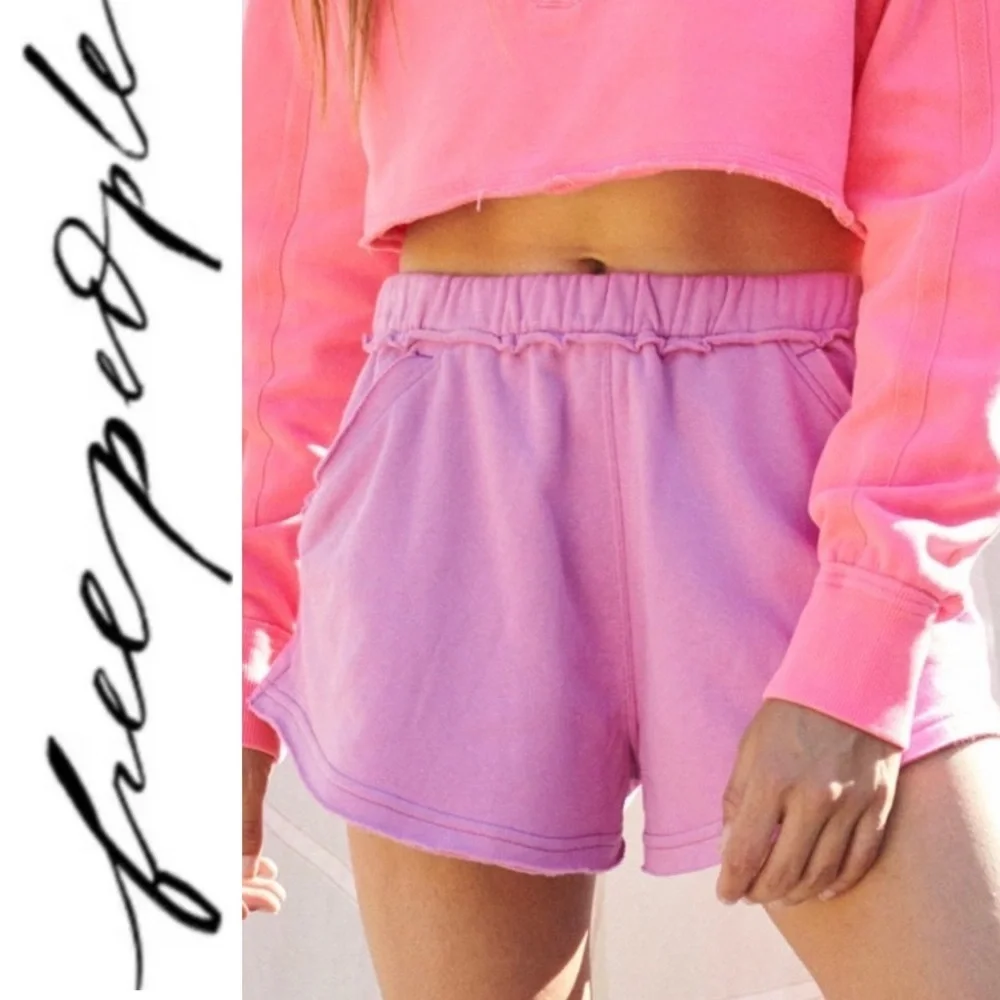 💫 FREE PEOPLE® The Way You Move Shorts Size XS Rhododendron NWT